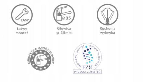 bateria zlewozmywakowa stojąca z wylewką 2
