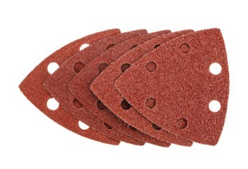 Przejdź do produktu PAPIERY SZLIFIERSKIE Z RZEPEM, 83 X 83 X 83 MM (P60X2, P80X2, P100X1), 5 SZT.