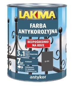 Przejdź do produktu LAKMA farba antykorozyjna Antykor 0,75l niebieski