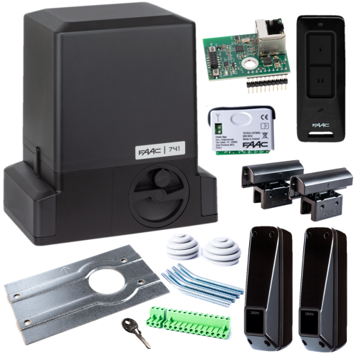 Przejdź do produktu Zestaw Napęd do bram przesuwnych Faac 741C SMART Simply Connect XWBL WiFi