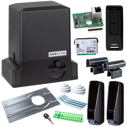 Przejdź do produktu Zestaw Napęd do bram przesuwnych Faac 740C SMART Simply Connect XWBL WiFi