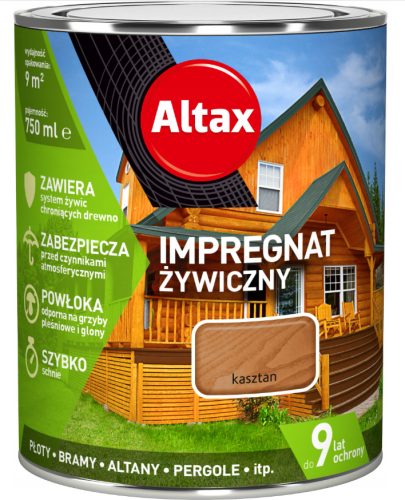 Przejdź do produktu ALTAX impregnat żywiczny kasztan 0,75l
