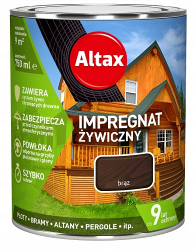 Przejdź do produktu ALTAX impregnat żywiczny brąz 0,75l