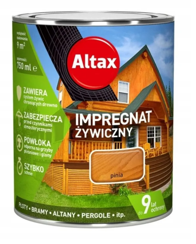 Przejdź do produktu ALTAX impregnat żywiczny pinia 4,5l