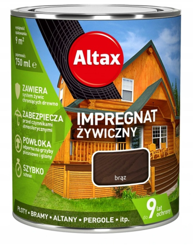 Przejdź do produktu ALTAX impregnat żywiczny brąz 9l