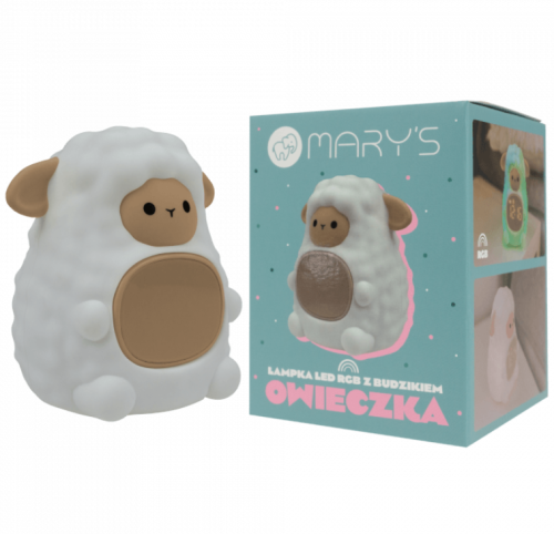 Przejdź do produktu ECO LIGHT Lampka nocna LED RGB Owieczka z budzikiem