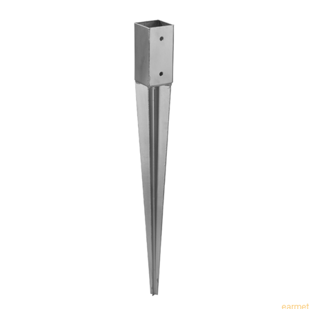 Przejdź do produktu Podstawa słupa wbijana Domax 4824 101x101x900 mm srebrna PSG100