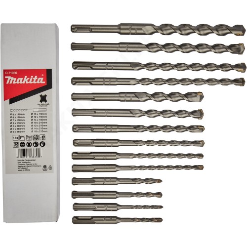 Przejdź do produktu MAKITA D-71956 zestaw wierteł 14 sztuk 5-16mm SDS-PLUS