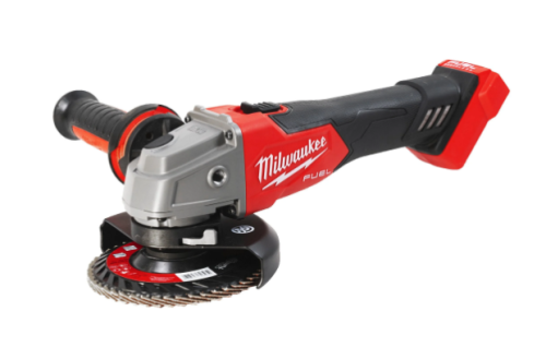 Przejdź do produktu MILWAUKEE SZLIFIERKA KĄTOWA 125 MM Z WŁĄCZNIKIEM SUWAKOWYM M18 FSAG125X-0