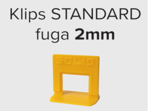 Przejdź do produktu SOLID System poziomowania płytek Klips 2mm 100 szt