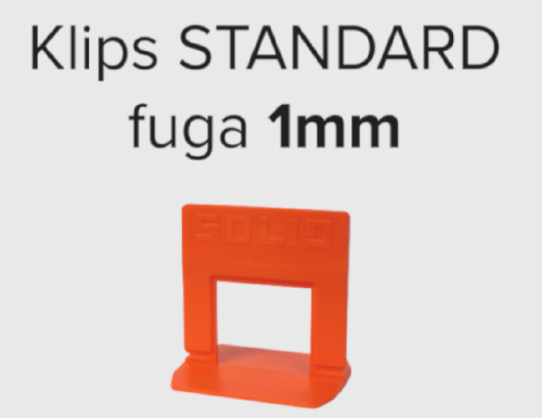 Przejdź do produktu SOLID System Poziomowania płytek Klips 1mm 100 szt