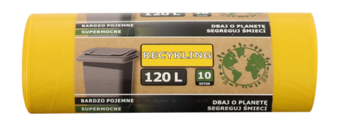 Przejdź do produktu SOLID Worki recykling 120L 10 szt / rolka żółte
