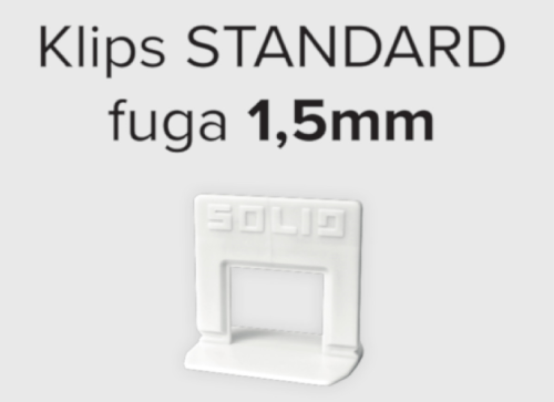 Przejdź do produktu SOLID System poziomowania płytek Klips 1.5mm 100 szt