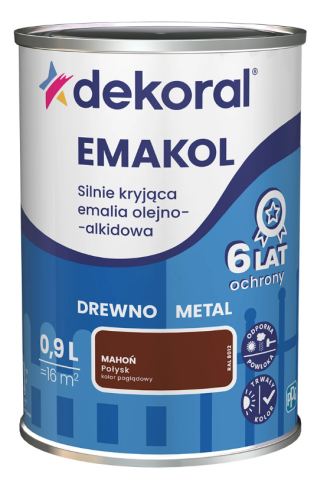 Przejdź do produktu DEKORAL Emakol mahoń połysk 0,9l