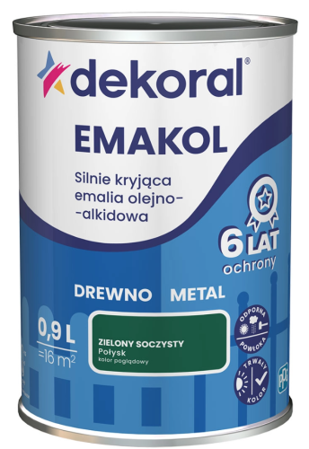 Przejdź do produktu DEKORAL Emakol zielony soczysty połysk 0,2l