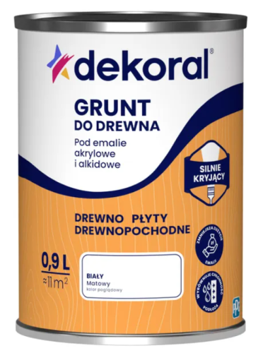 Przejdź do produktu PPG gruntomal grunt do drewna biała 0,9l