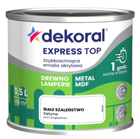 Przejdź do produktu DEKORAL emalia EXPRESS TOP 0,5l białe szaleństwo  