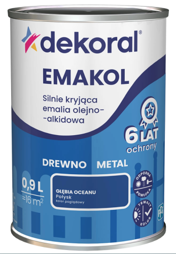 Przejdź do produktu DEKORAL Emakol głębia oceanu połysk 0,9l