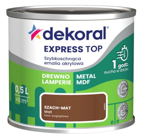 Przejdź do produktu DEKORAL emalia EXPRESS TOP 0,5l szach-mat