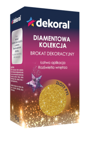 Przejdź do produktu DEKORAL FASHION diamentowa kolekcja złoty pył 10g