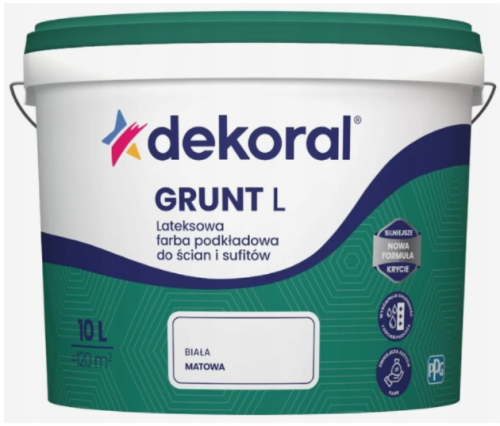 Przejdź do produktu PPG Dekoral grunt lateksowy 10l