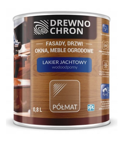 Przejdź do produktu DREWNOCHRON lakier jachtowy połmat 0,75l