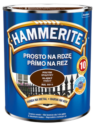 Przejdź do produktu HAMMERITE farba brąz połysk 0,7l