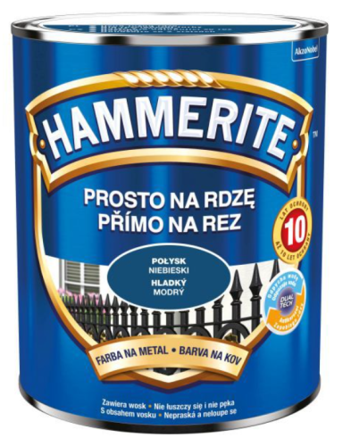 Przejdź do produktu HAMMERITE farba niebieska połysk 0,7l
