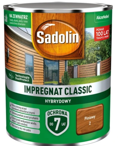 Przejdź do produktu SADOLIN impregnat CLASSIC piniowy 2,5l