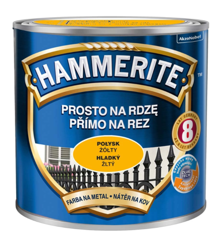 Przejdź do produktu HAMMERITE farba żółta połysk 0,25l 