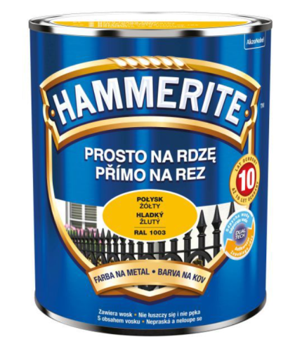 Przejdź do produktu HAMMERITE farba żółta połysk 0,7l