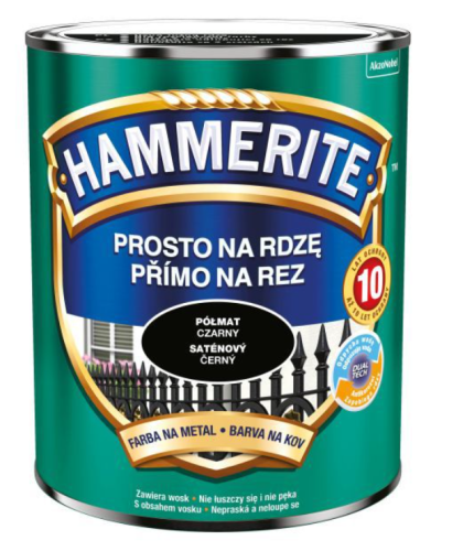 Przejdź do produktu HAMMERITE farba czarny półmat 0,7l