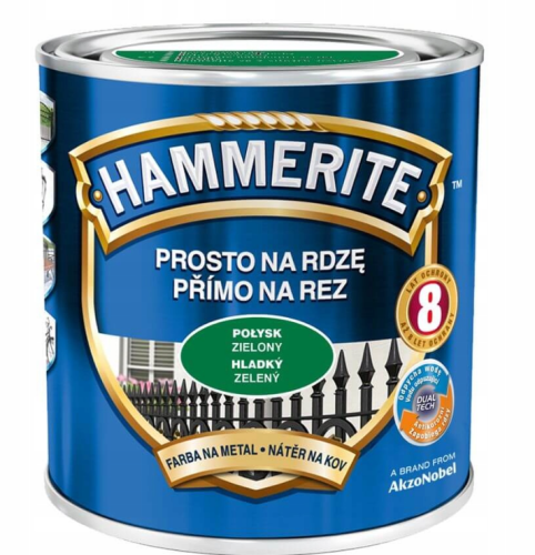 Przejdź do produktu HAMMERITE farba zielona połysk 0,7l