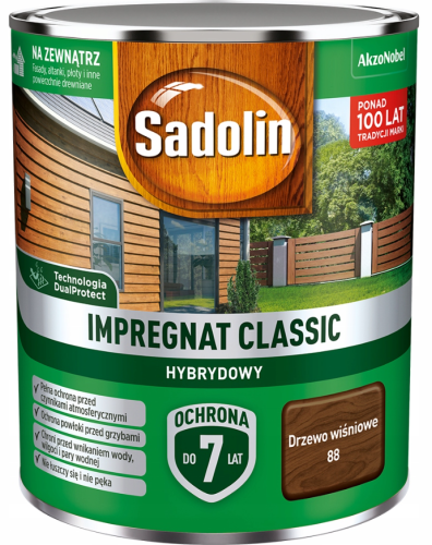 Przejdź do produktu SADOLIN impregnat CLASSIC drzewo wiśniowe 2,5l