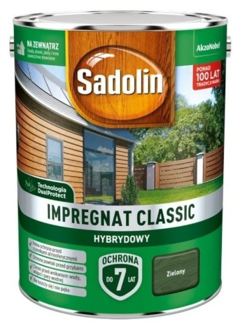 Przejdź do produktu SADOLIN impregnat CLASSIC zielony 4,5l