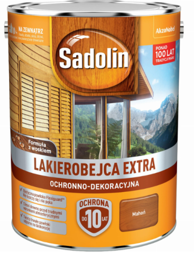 Przejdź do produktu Sadolin EXTRA lakierobejca mahoń 5l