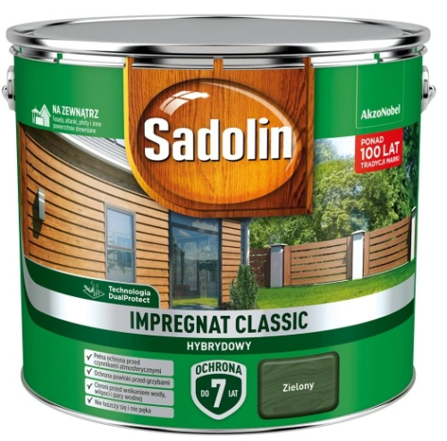 Przejdź do produktu SADOLIN impregnat CLASSIC zielony 9l