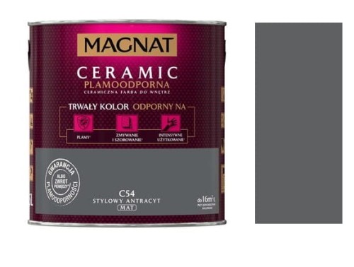 Przejdź do produktu Farba Magnat Ceramic C54 Stylowy antracyt 2,5l