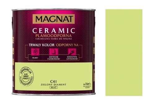 Przejdź do produktu Farba Magnat Ceramic C41 zielony diament 5l