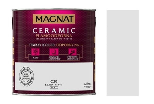 Przejdź do produktu Farba Magnat Ceramic C29 Szary piryt 5l