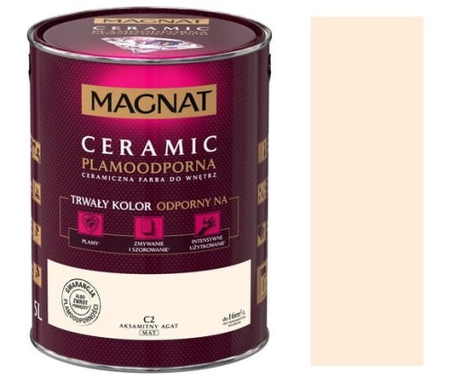 Przejdź do produktu Farba Magnat Ceramic C2 aksamitny agat 5l