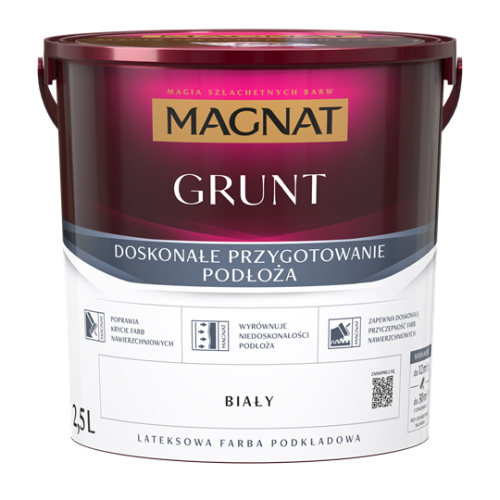 Przejdź do produktu ŚNIEŻKA MAGNAT grunt ceramiczny i lateksowy 2,5l