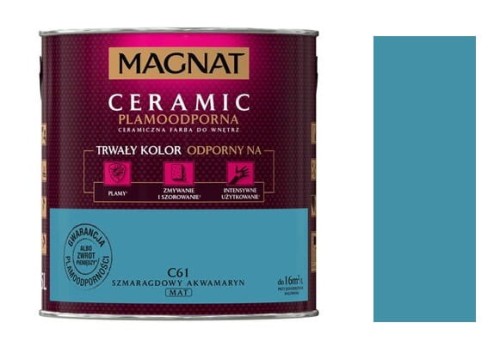 Przejdź do produktu Farba Magnat Ceramic C61 Szmaragdowy akwamaryn 5l
