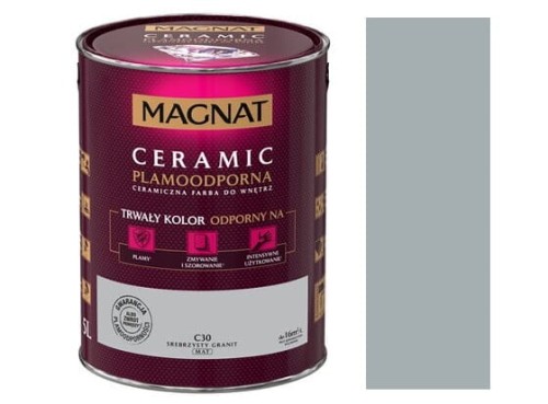 Przejdź do produktu Farba Magnat Ceramic C30 srebrzysty granit 2,5l