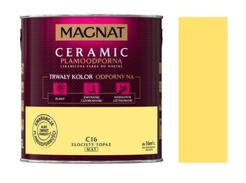 Przejdź do produktu Farba Magnat Ceramic C16 Złocisty topaz  5l