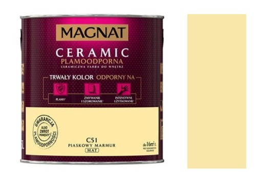 Przejdź do produktu Farba Magnat Ceramic C51 Piaskowy marmur 5l