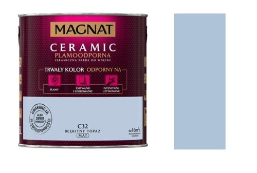 Przejdź do produktu Farba Magnat Ceramic C32 Błękitny topaz 5l