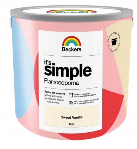 Przejdź do produktu BECKERS farba It's Simple Sweet Vanilla 2,5l