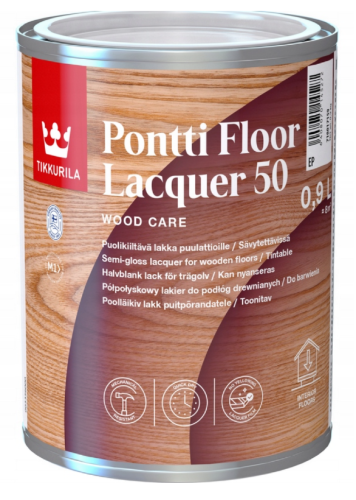 Przejdź do produktu Tikkurila lakier Pontti Floor Lacquer 50 0,9l 