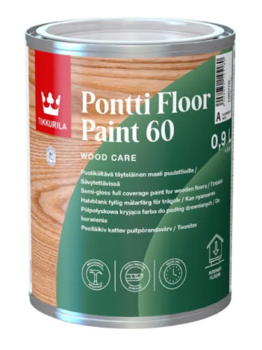 Przejdź do produktu Tikkurila Pontti Floor Paint60 półpołysk Baza C 0,9l 